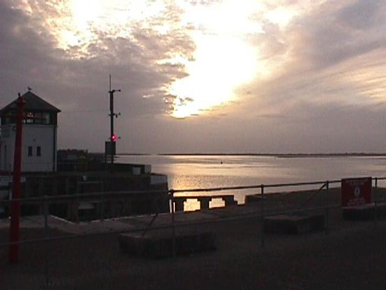 Caernarfon harbour scene