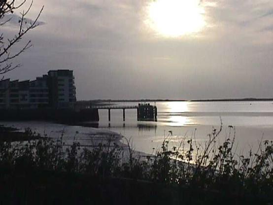 Caernarfon harbour scene