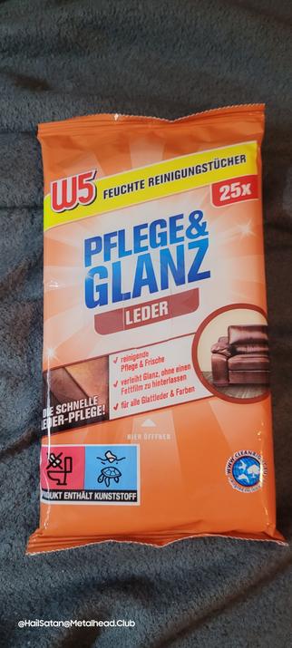 W5 (Lidl Marke) Reinigungstücher für Leder.