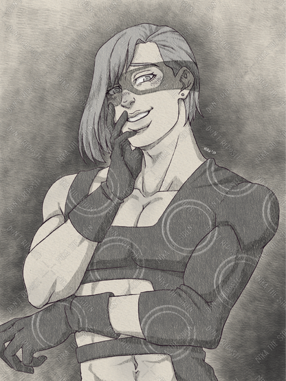 Illustration of Melone from Jojo's Bizarre Adventure part 5: Golden Wind.
