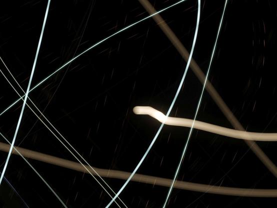 Little Streams of Light and energy falling of the night's sky.