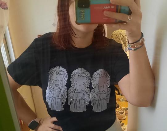 Camiseta de los ángeles llorones, de Doctor who