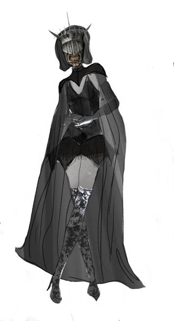 concept art of sexy mouth of sauron