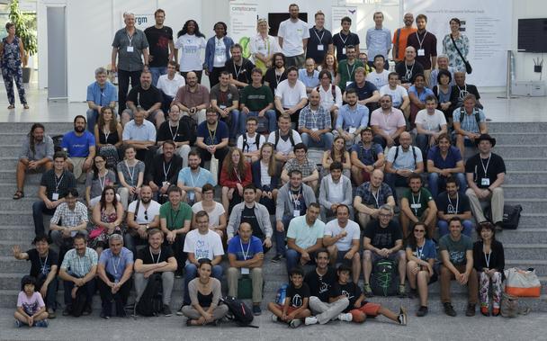 FOSS4G Europe 2017 group shot