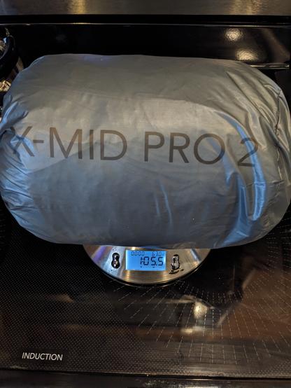Durston X-mid pro 2 with stuff sac. 1oz over advertised weight.