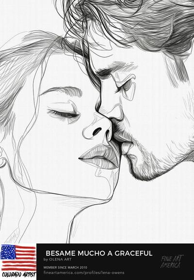 📣 Check out this  illustration of a kissing couple! Symbolizing the passionate connection between two lovers, this one-line drawing captures the tender and intimate nature of a kiss, showcasing the essence of romance. 😍

🎨 this illustration exudes simplicity and elegance. The continuous drawing line adds a unique touch, while the concept of Bésame Mucho, meaning "Kiss Me Much" in Spanish, adds a touch of sophistication and allure. 🔥

Let this artwork evoke emotions and tell a beautiful love story through its graceful strokes. 💕  this illustration is sure to captivate your heart.