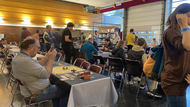Vue d’une partie de la zone jeux des Utopiales