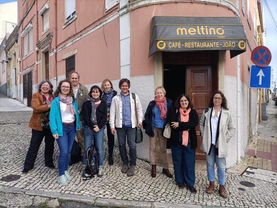 Representatives from IALE-Europe an #APEP met for Lunch to discuss joint activities and to enjoy delicious Açorda de Camarão.