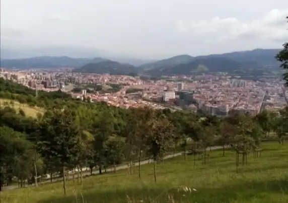 Bilbao Desde El Mirador Del Monte Artxanda.