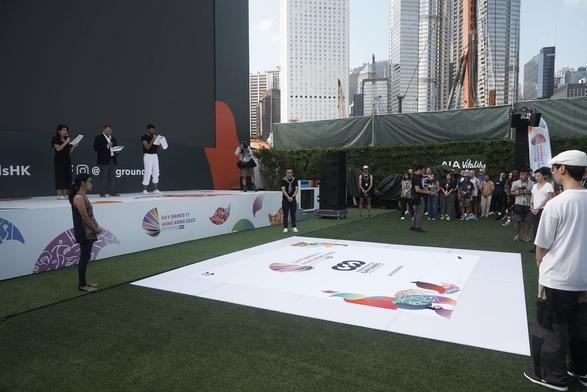 As part of #GayGames Hong Kong 2023, the AIDS quilt memorial ceremony was held on Saturday to commemorate those who died in the AIDS epidemic, and to raise awareness of HIV/AIDS.   Audience members were invited to add the names of those who've passed away from AIDS-related illnesses. The quilt - now hung at Central's Festival Village - also included the names of those who received previous dedications during past Gay Games. Photo: Gay Games.