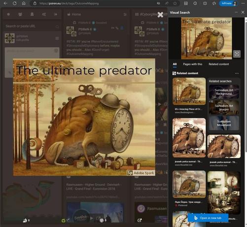 #PSiReN.eu #AdvancedWebInterface v4.2.0+glitch with #VisualSearch