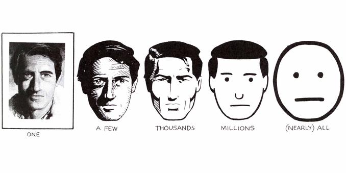 Illustration by Scott McCloud to illustrate the concept of Dash typeface