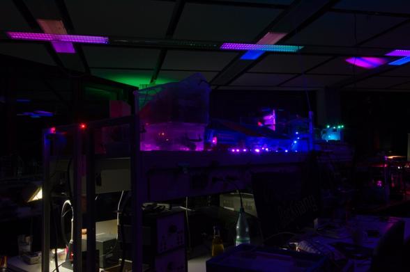 LED installation in a hackcenter