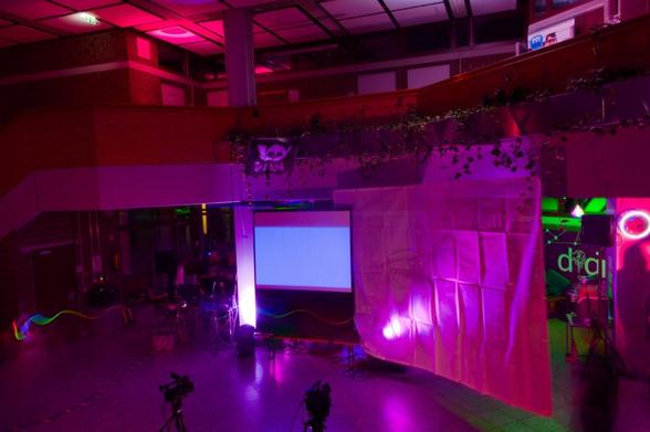 Talk Area with led decoration