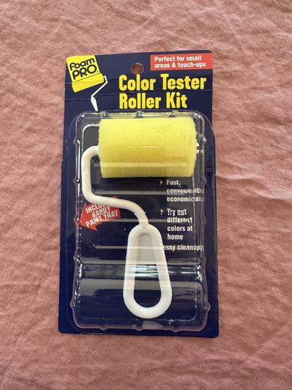 The cutest paint sample roller that lets you roll sample paint so you get a truer representation of the paint.