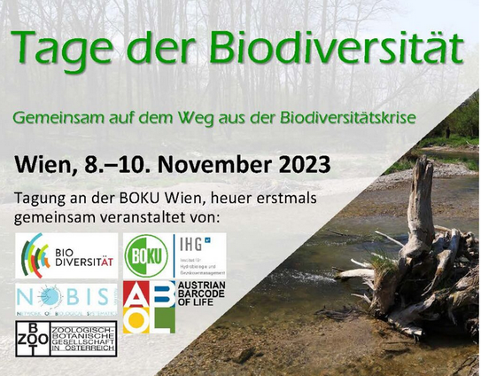 Tage der Biodiversität, 8.-10. November, BOKU, Wien