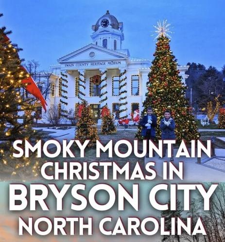 Bryson City - Smoky Mountain Christmas - Swain County Heritage Museum decked out for the holidays