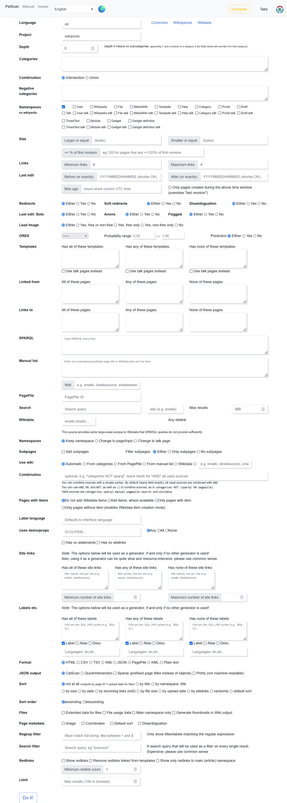 Interface de PetScan