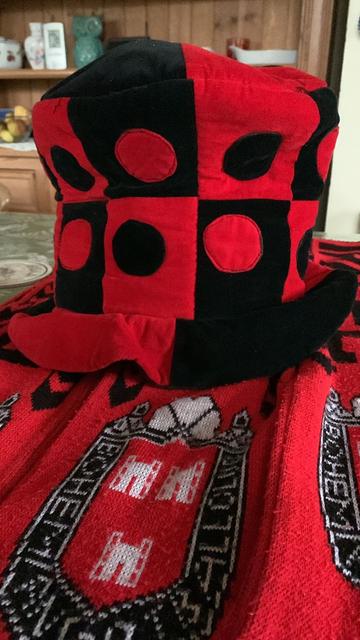 Bohemians FC hat and sweatshirt