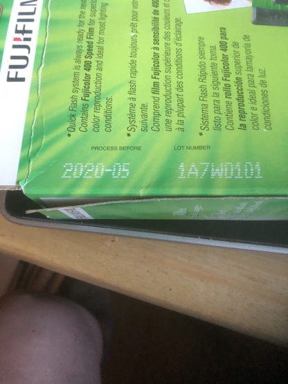 Expiration date of May 2020.