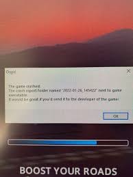 Crash notice on Cities Skylines