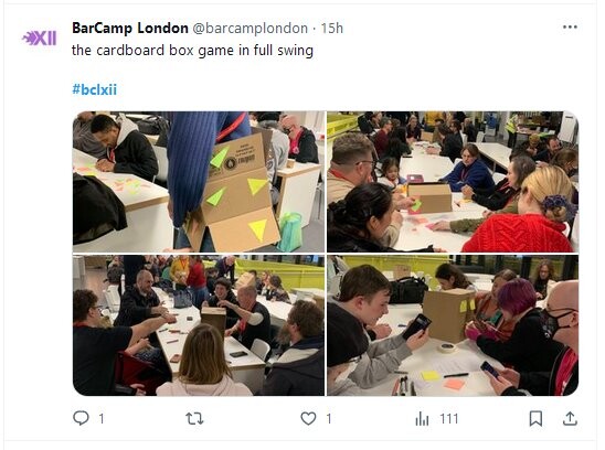 a medley of cardboard box game photos