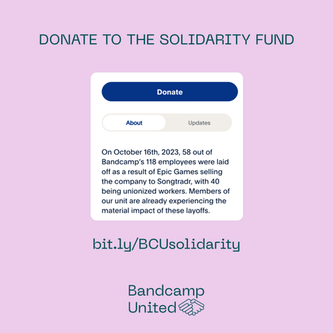 a slide that reads: "Donate to the Solidarity fund" with a screenshot of the PayPal landing page