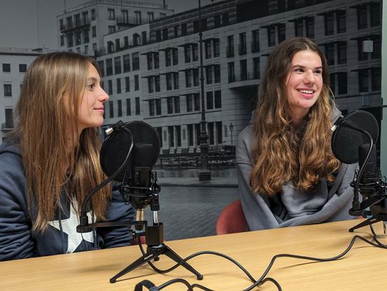 Die beiden Spielerinnen beim Interview