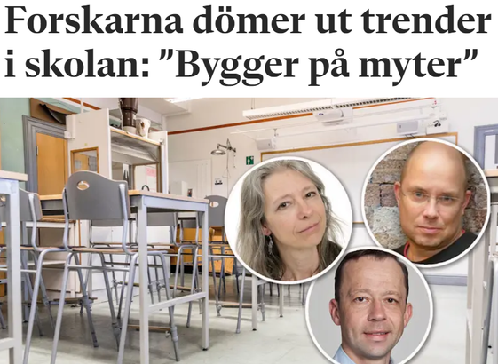 Forskarna dömer ut trender i skolan: "Bygger på myter”