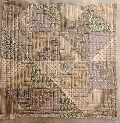 Maze quilting pattern on tesselated quilt top. Concerned it's too fussy. It's 35cm square.