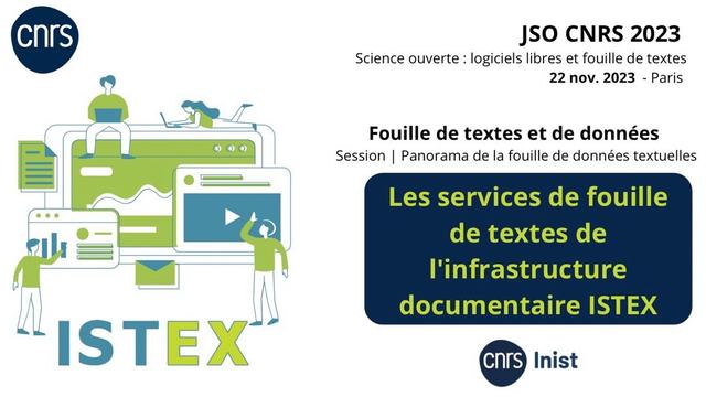 Istex à la journée so du cnrs