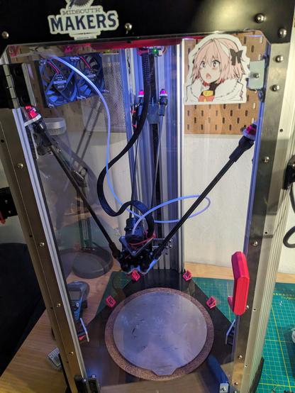 The Sylph MK7 3d printer I designed, showing proof of life from the LEDs, controller, etc.

Had to play with microsteppinh settings and stuff but should be good come go time