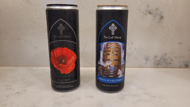 Two beer cans side by side