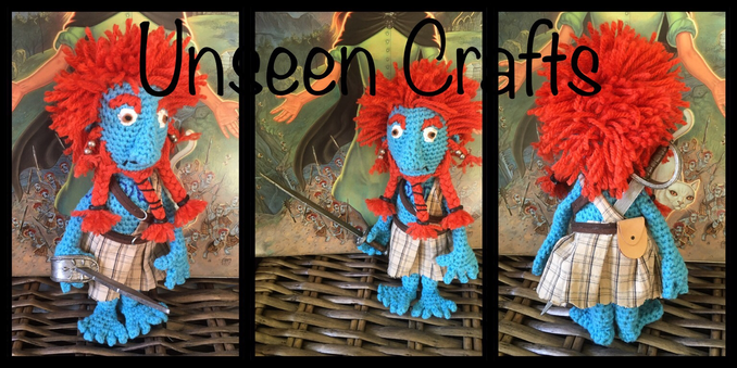 Crochet Rob Anybody with sword