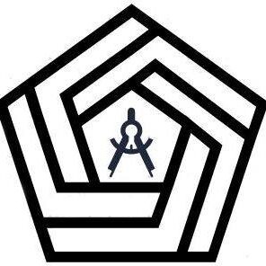 Zirkel im Pentagon, Logo der DGUV