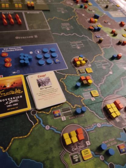 Partial view of Sovereign of Discord boardgame map