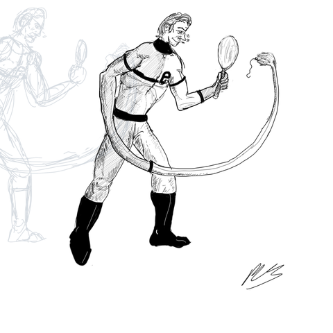 Ralph Dibny, aka the Elongated Man, sometimes called the Ductile Detective.