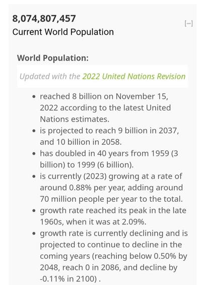 A snapshot from https://www.worldometers.info/ to contrast the idea of rarest.