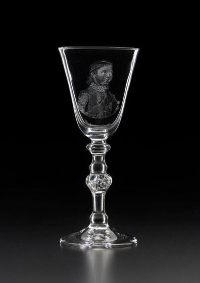 Kelchglas, Niederlande, um 1757, Glas, Landesmuseum Württemberg H. Zwietasch⁠, J. Leliveldt, CC BY-SA 4.0