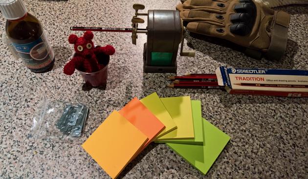 #RedBeanBear is #SharpeningPencils with #SurgicalSpirit...