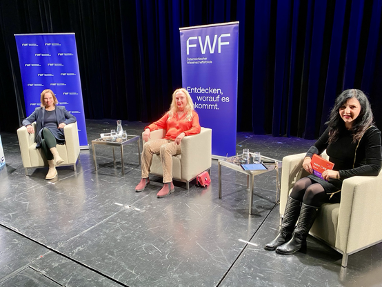 Sylvia Gaiswinkler, Alexandra Kautzky-Willer, Jasmin Dolati. Foto: FWF