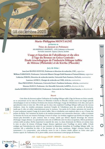 Annonce et résumé soutenance de thèse