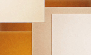 Paper coverage optimization model, tan pieces of paper