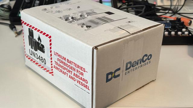 A #DenCo box ready to ship.
