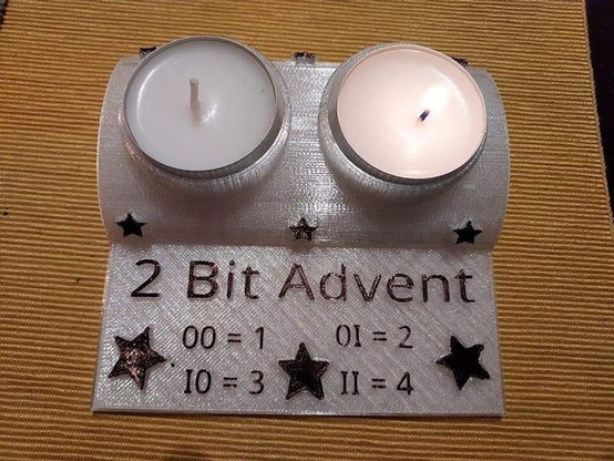 2 Bit Advent - two candles