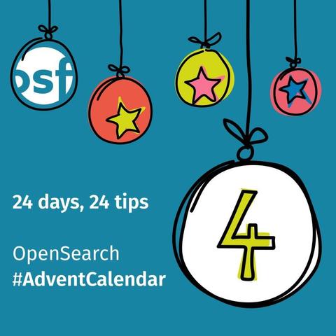 Key Visual for the #OpenSearchAdventCalendar 2023 - Day 4