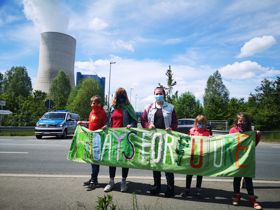 Kundgebung vor Kraftwerk Datteln 4