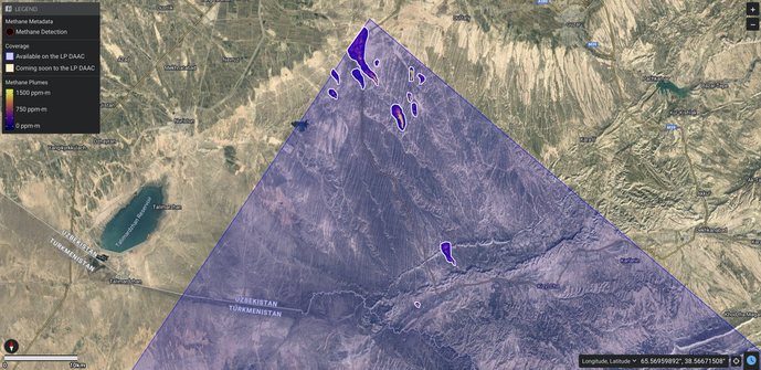 web map - examples, emissions over aerial photo (aka spatial data)