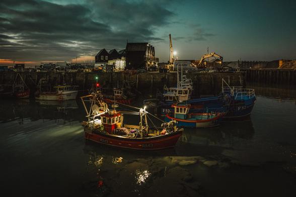 Whitstable Harbour, Kent, England