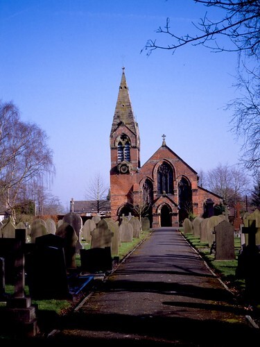 A photo titled "The Church of St Mary the Virgin", taken near Winding Hole - Rufford Old Hall by Fitzrovia on Flickr.